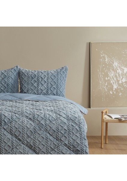 Softy Tek Kişilik Comfort Set Mavi