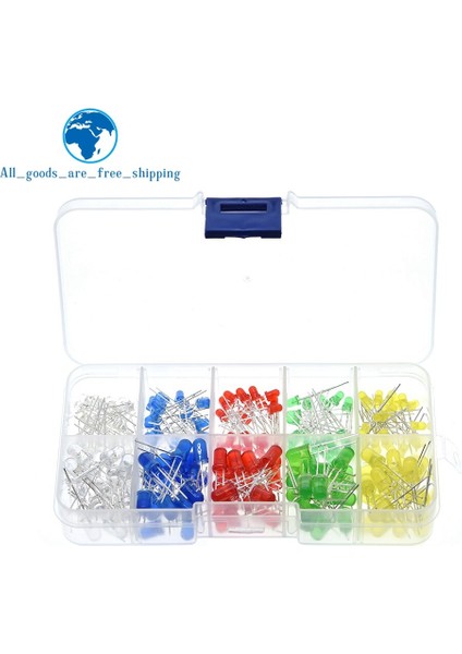 200 Adet/grup 3mm 5mm LED Kiti Kutusu ile Karışık Renk Kırmızı Yeşil Sarı Mavi Beyaz Işık Yayan Diyot Çeşitleri 20 Adet Her Yeni (Yurt Dışından) fiyatları