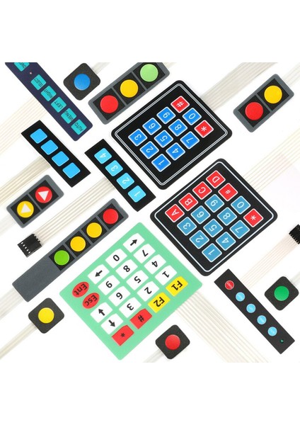 Membran Anahtarı Matris Dizisi Klavye Tuş Takımı Kontrol Paneli Pad Dıy Kiti Arduino Için 1 2 3 4 5 12 16 20 Anahtar Düğmesi 3*4 4*4 4*5 (Yurt Dışından)