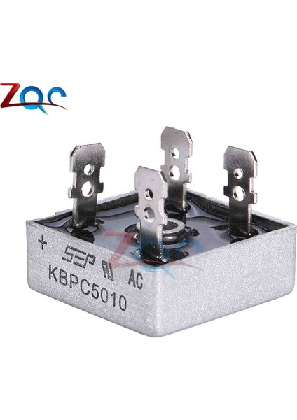Adet KBPC5010 50A 1000 V Ac Köprü Doğrultucu Metal Kasa Tek Fazlı Diyot Köprü Doğrultucu (Yurt Dışından)