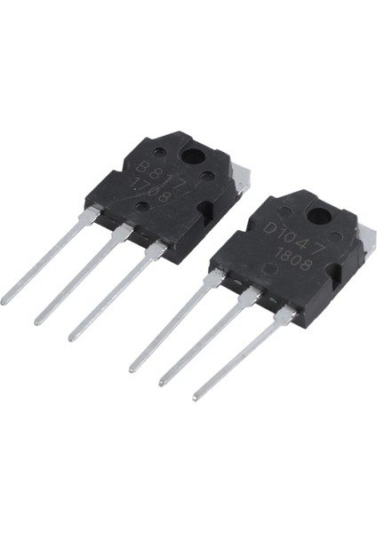 4 Silikon Transistör - D 1047 + B 817, 200 V, 12 A (Yurt Dışından)