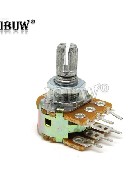 Ayak Koltuk 5 Adet WH148 B1K B2K B5K B10K B20K B50K B100K 3pın 6pın 15MM Şaft Amplifikatör Çift Stereo Potansiyometre (Yurt Dışından)