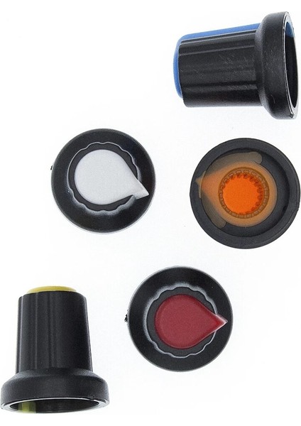 10 Adet/grup WH148 Potansiyometre Topuzu Kapağı (Bakır Çekirdek) 15X17MM 6mm Mil Deliği Ag2 Sarı Turuncu Mavi Beyaz Kırmızı (Yurt Dışından)