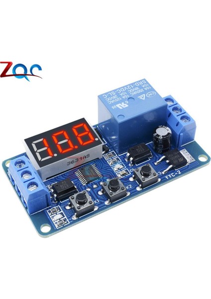 Dc 5 V/12 V LED Dijital Ekran Ev Otomasyonu Geciktirme Rölesi Tetik Zaman Devre Zamanlayıcı Kontrol Döngüsü Ayarlanabilir Anahtar Modülü (Yurt Dışından)
