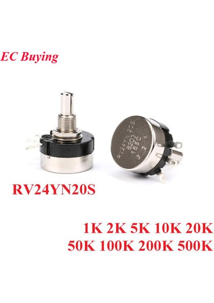 RV24YN20S 102 202 502 103 203 503 104 204 504 Ohm 1k 2k 10K 20K 50K 100K 200K 500K Karbon Film Potansiyometre Ayarlanabilir Direnç (Yurt Dışından)