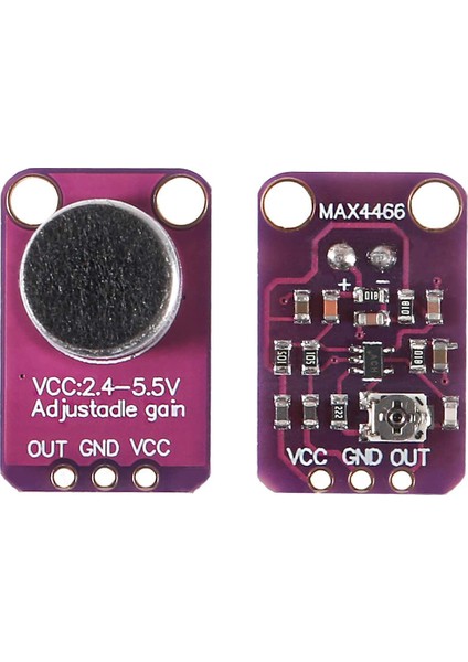 Adet GY-MAX4466 Elektret Mikrofon Amplifikatör MAX4466 Modülü Ayarlanabilir Kazanç Kesme Panosu Arduino Için (Yurt Dışından) fırsatları
