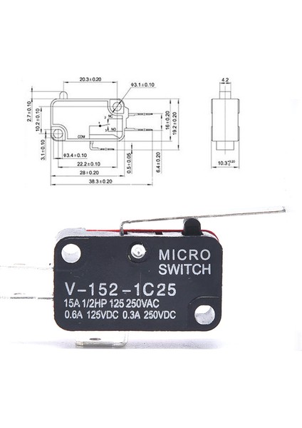 5pcs V-152-1C25 Strok Limiti Mikrodalga Fırın Kapısı Anlık Mikro Anahtar Karşılaşması (Yurt Dışından)