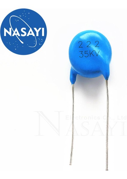5 Adet Yüksek Gerilim Kondansatörü 35KV 222 2200PF Yüksek Gerilim Seramik Kondansatör (Yurt Dışından)