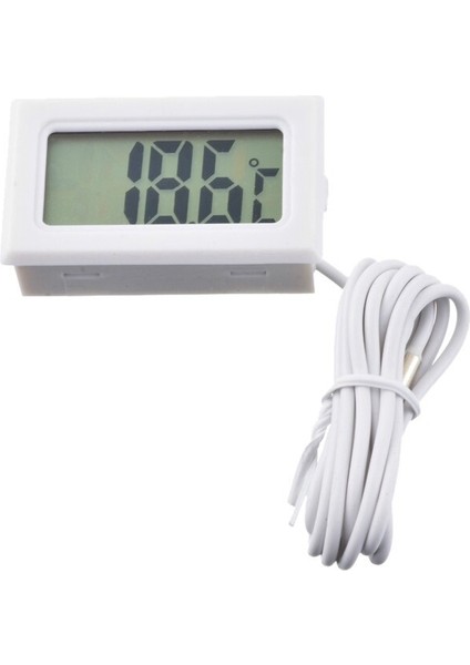Dijital Termometre Mini LCD Ekran Ölçer Buzdolapları Dondurucular Soğutucular Akvaryum Soğutucular Mini 1m Prob Enstrüman 1 Adet (Yurt Dışından)