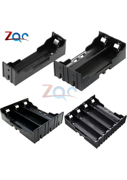 18650 Lityum Güç Bankası Kılıfları 1x 2x 3x 4x 18650 Pil Tutucu Saklama Kutusu Kasa 1 2 3 4 Yuvalı Piller Sert Pin ile Konteyner (Yurt Dışından)