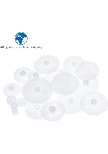 58 Adet/torba J293Y Plastik 0.5 Modülü Dişliler Beyaz Mikro Dc Motorlu Oyuncaklar Dişliler Dıy Kombinasyonu Parçaları (Yurt Dışından)