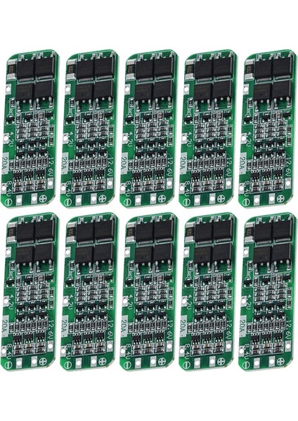 10 Adet 3s 20A Bms 18650 Li-Ion Lityum Şarj Modülü Bms Koruma Levhası 11.1V 12V 12.6V Modülü (Yurt Dışından) fırsatları