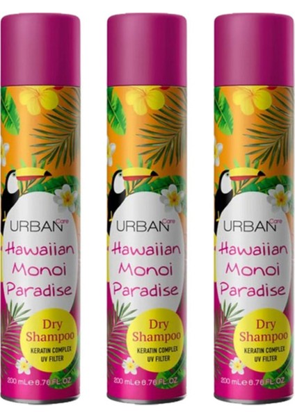 Hawaiian Monoi Kuru Şampuan 200 ml x 3 Adet