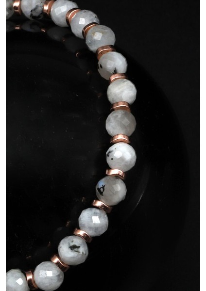 Ay Taşı Doğal Taş Makrome Örme Bileklik Fasetli Kesim fiyatları