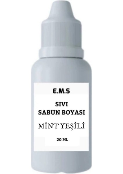 SABUN BOYASI MİNT YEŞİLİ 20 ML SABUN YAPIMI BOYASI SIVI SABUN BOYASI.