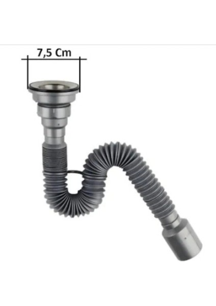 Lavabo Sifonu Lüks Körüklü Evye Lavabo Sifonu Donau 50MM