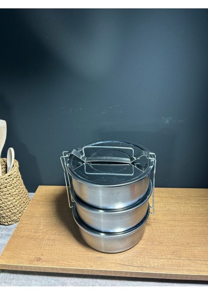 Paslanmaz Çelik 4 Numara 3 Lü Sefer Tası