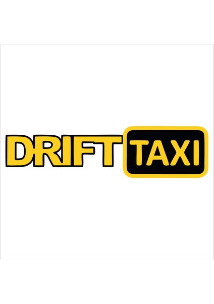 2Mak Sticker Drift Taxi Araç Sticker 20X5 cm