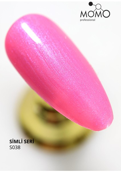 Kalıcı Oje S038, Mavi Sedefli Şeker Pembe, 4 ml