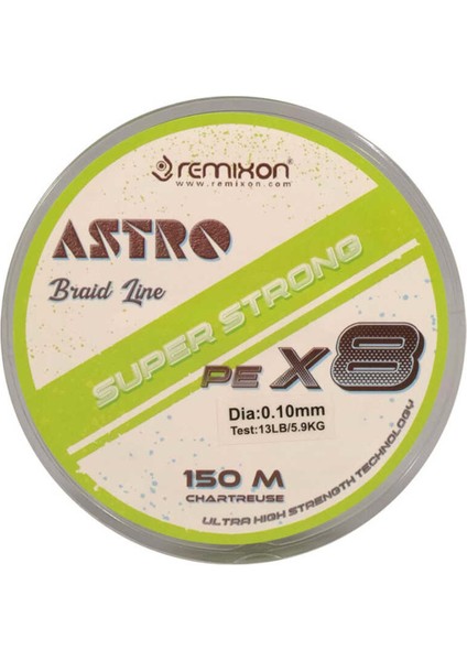 Astro 8x 150M Chartreuse Ip Misina - 0,18 mm