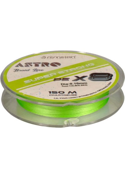 Astro 8x 150M Chartreuse Ip Misina - 0,06 mm