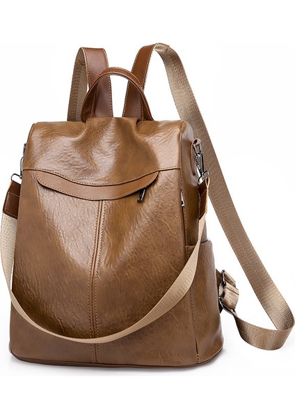 Retro Yumuşak Deri Omuz Sırt Çantası (Yurt Dışından)