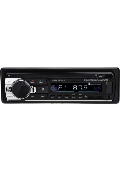 Bluetooth Araç Mp3 Çalar, Sd Kart Aux Ses Girişi ile Tek Dın Hifi Müzik Sesli Araç Radyosu (Yurt Dışından)