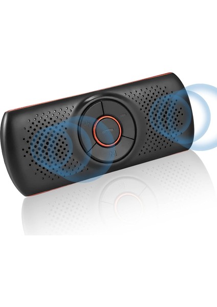 Cep Telefonu Için Bluetooth Araç Hoparlörü, Vizör Klipsli Ahizesiz Bluetooth Araç Kiti, Araç Hoparlörü Desteği Siri ve Sesli Asistan Sesli Rehberlik, 20 Saat Müzik Çalma, Destek Tf (Yurt Dışından)