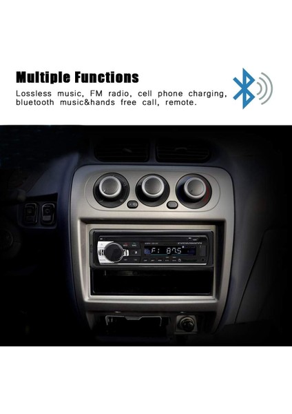 x 60W Araç Radyo Stereo Bluetooth Mp5 Çalar Tek Din Çift USB Eller Serbest Araç Stereo Desteği Mp3/mp5/usb Gps, Bulucu ve Çevre Için Uzaktan Kumandalı LCD Ekran (Yurt Dışından)
