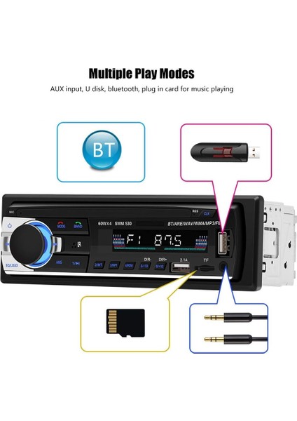 Araba Bluetooth Mp3 Çalar,çoklu Fonksiyonlar,müzik Sınıflandırması,kolay Kullanım,çift USB Araca Monte Fm Radyo Bluetooth Eller Serbest Arama Kayıpsız Müzik Mp3 Çalar (Yurt Dışından) fırsatları