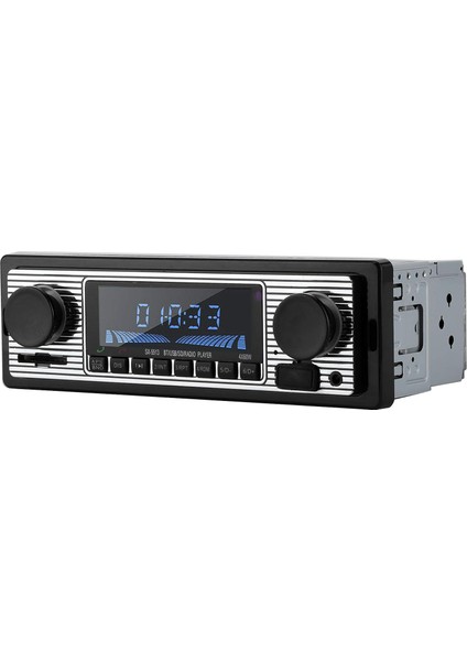 Araba Müzik Çalar, Bluetooth Klasik Kompakt Boyutlu Otomobil Radyosu, Otomatik Araba Çalma Için (12V) (Yurt Dışından)