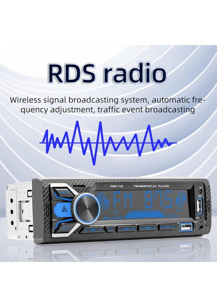 Çift Bt Bağlantılı Araba Mp3 Radyo Çalar, 7 Renkli Işık, USB Şarj, Akıllı Ses Yardımcısı, Araba Stereo Alıcısı Için (Yurt Dışından) indirimleri