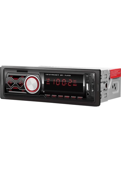 Tek Din Araba Stereo Alıcısı Bt Mp3 Çalar Fm Desteği Eller Serbest Aramalar U-Disk/tf Kart/uzaktan Kumanda ile Aux Girişi (Yurt Dışından)