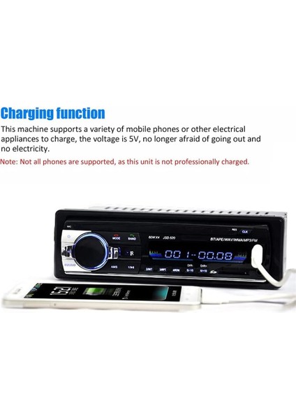 Doubao 12 V Evrensel Araba Mp3 Araba Stereo Fm Aux Girişi Alıcı Sd USB Mp3 Radyo Çalar In-Unit (Yurt Dışından) fırsatları