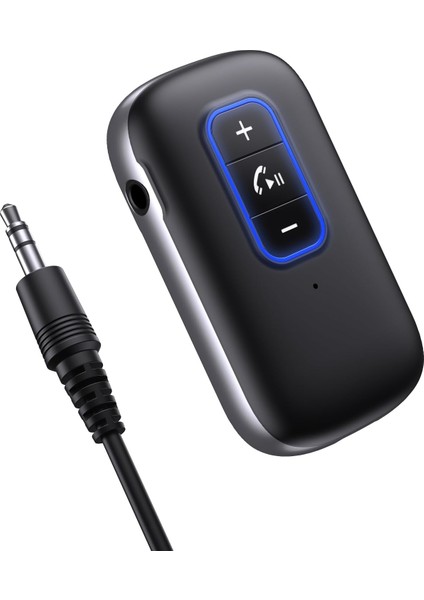 Araç Için Aux Bluetooth Adaptörü, Araç Için Bluetooth 5.0 Alıcısı, Eller Serbest Arama Özellikli Kablosuz Bluetooth Adaptörü, Çift Bağlantı, C Tipi Şarj Bağlantı Noktası, Araç Ses (Yurt Dışından)