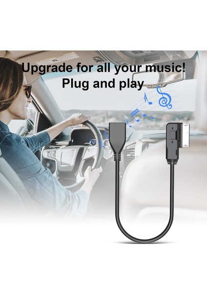 Audi Ses Için Amı Mmı USB Kablosu Mp3 Müzik Arabirim Adaptörü Müzik Depolama Cihazını A-Udı Vw J-Etta Gtı Glı P-Assat cc T-Iguan T-Ouareg Eos Için USB Konektörü ile Bağlayın (Yurt Dışından) fırsatları