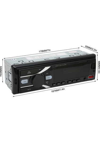 Araba Radyo Mp3 Çalar, Araba Mp3 Radyo Alıcısı Arabanızda Sesi Kaydetmek Için Bir Araba Ses Asistanı Bulun (Yurt Dışından) modelleri