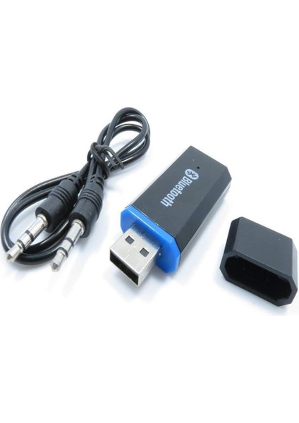 USB Bluetooth Alıcı Adaptörü Kablosuz Ses Adaptörü Ev/araba Stereo Ses Sistemi Için 3,5 mm Araç Kiti Müzik Alıcısı, Taşınabilir Speskerler, (Aux Girişi) 3,5 mm Kablo ile (Siyah)u2 (Yurt Dışından) fırsatları