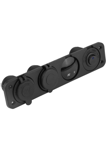 Usb, Çok Işlevli Çift USB Araç 4 Delikli Panel Çıkışı Ar Cep Telefonu Gps Mp3 Kamera Tablet (Mavi Işık) (Yurt Dışından)