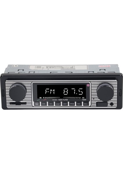 Multimedya Araba Stereo, Sx 5513 Kablosuz Bluetooth Uzaktan Kumanda 4 Kanal Ses Araç Ses Alıcısı Mp3 Çalar, Fm Alıcı Zaman Göstergeli Araç Radyo Alıcısı, Sürüş Için (1) (Yurt Dışından)