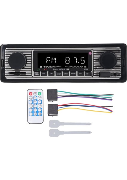 Multimedya Araba Stereo, Sx 5513 Kablosuz Bluetooth Uzaktan Kumanda 4 Kanal Ses Araç Ses Alıcısı Mp3 Çalar, Fm Alıcı Zaman Göstergeli Araç Radyo Alıcısı, Sürüş Için (1) (Yurt Dışından) indirimleri
