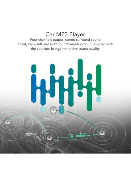 Araba Stereo, Araba Mp3 Çalar Çoklu Ses Efektleri Dört Kanal Çıkışı Ayarlanabilir Arka Işık Arabalar Için Çok Fonksiyonlu Tek Din (Yurt Dışından) fırsatları