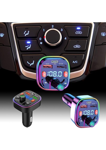 Araba Için Kablolu Bluetooth Fm Verici, Araba Bluetooth 5.0 Kablosuz Handsfree, Araba Fm Verici Alıcı Radyo Mp3 Adaptör Çalar, Stereo Bas Araç Kiti Aux Giriş/çıkış, Tf Kart (Yurt Dışından) fiyatları