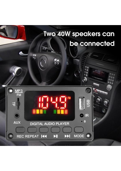 Bluetooth Uyumlu Amplifikatör Kurulu Kayıpsız USB Girişi Aux Dijital Ekran Mp3 Dekoder Kurulu Araba Için Mp3 Dekoder Kurulu (Yurt Dışından) fiyatları