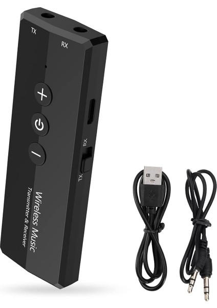 Bluetooth Verici Alıcı 3'ü 1 Arada, Şarj Edilebilir Bluetooth 5.0 Araç Adaptörü, Araba Için Gürültü Önleyici Aux Bluetooth Adaptörü, Tv Için 3,5 mm Bluetooth Ses Alıcısı, Ev Araba (Yurt Dışından)