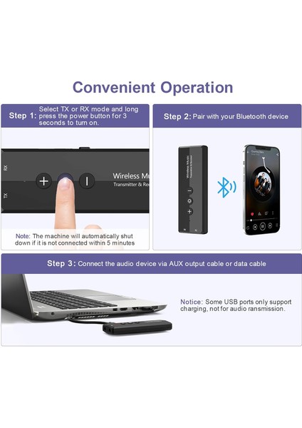 Bluetooth Verici Alıcı 3'ü 1 Arada, Şarj Edilebilir Bluetooth 5.0 Araç Adaptörü, Araba Için Gürültü Önleyici Aux Bluetooth Adaptörü, Tv Için 3,5 mm Bluetooth Ses Alıcısı, Ev Araba (Yurt Dışından) fırsatları