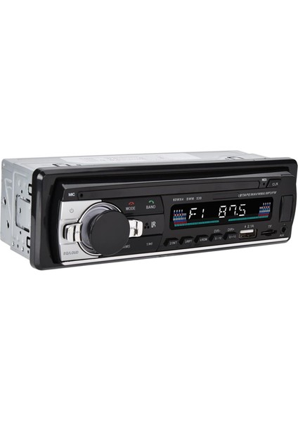 Çift USB Araca Monte Fm Radyo Bluetooth Eller Serbest Arama Kayıpsız Müzik Mp3 Çalar (Yurt Dışından)
