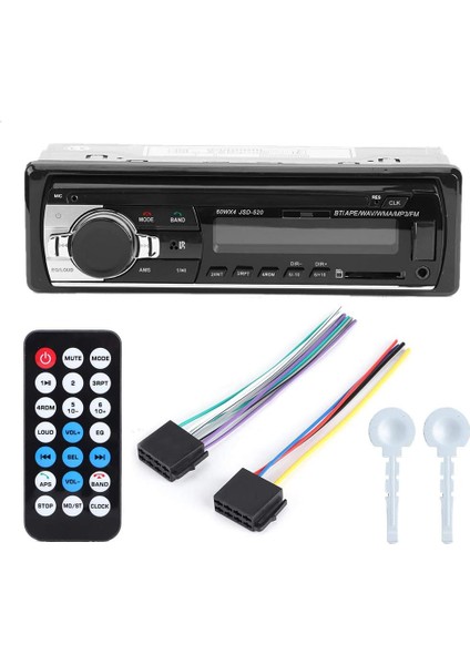 12 V LCD Araba Bluetooth Eller Serbest Mp3 Stereo Müzik Çalar USB Aux Radyo Kafa U Disk Stereo Ses Ünitesi Için Uzaktan Kumanda (Yurt Dışından)