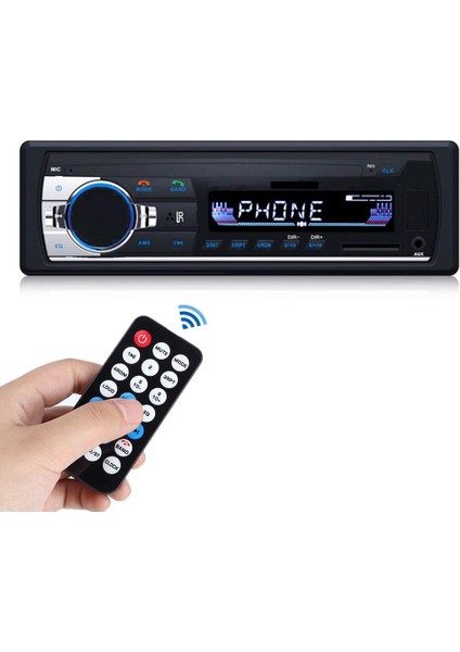 12 V LCD Araba Bluetooth Eller Serbest Mp3 Stereo Müzik Çalar USB Aux Radyo Kafa U Disk Stereo Ses Ünitesi Için Uzaktan Kumanda (Yurt Dışından) fırsatları