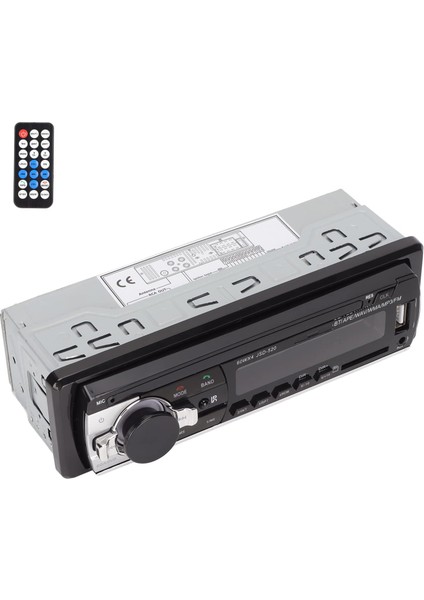 JSD520 LED Tek Dın Araç Stereo Alıcısı, LED Ekranlı USB 2.0 Araç Radyo Mp3 Çalar, Çift Bluetooth Bağlantısı, Aı Ses Kontrolü, Ahizesiz Arama, Müzik Dinlemek Için (Yurt Dışından)
